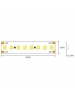 strip led hc800130 3-step cri95  130w 26w al metro ip20 24v 4000k 3389