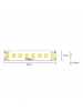 strip led he80060 60w 150lumen w 12w al metro ip65 24v 4000k  luce naturale 4240