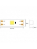 strip led sp14090 wide 160d 90w  18w al metro ip20 12v 6800k luce fredda 3395