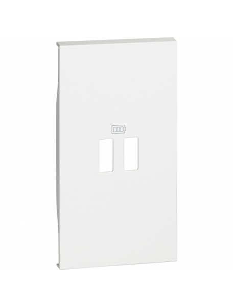 bticino living now cover bianca per prese usb a due ingressi bticino kw12c