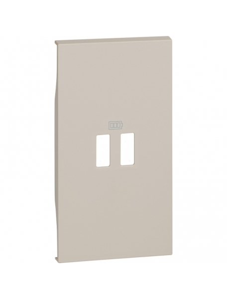 bticino living now cover sabbia per prese usb a due ingressi bticino km12c