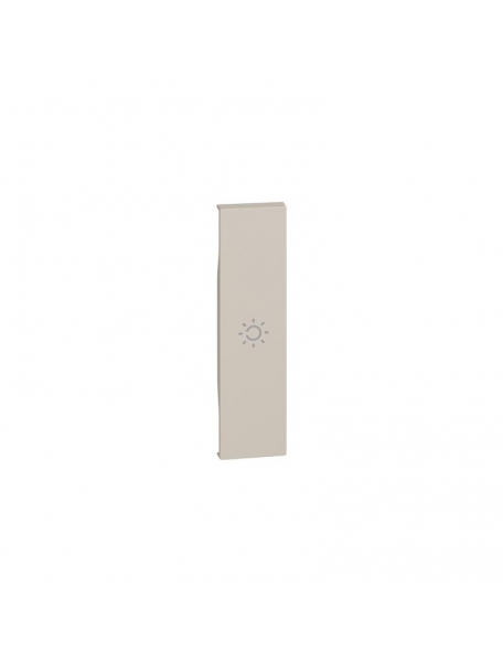 bticino living now cover con simbolo luce per comandi un modulo colore sabbia bticino km01a