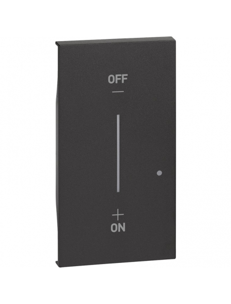 bticino living now  cover per comando luci wireless colore nero bticino kg42m2
