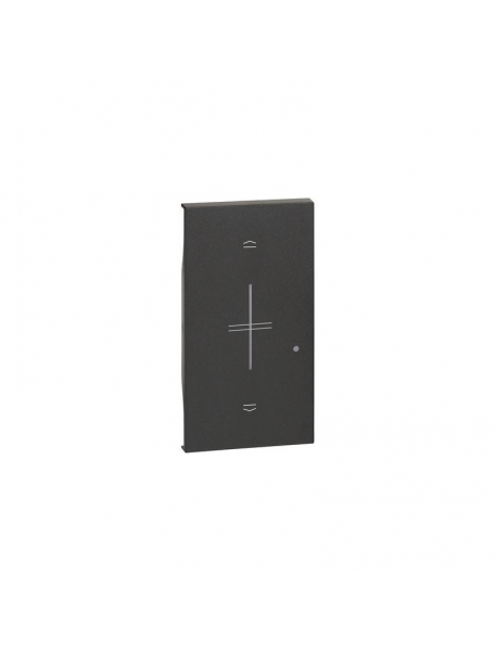bticino living now cover per comando tapparella wireless 2 moduli colore nero bticino kg43m2