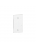 bticino living now  cover illuminabile bianco per comando scenario entra e esci wireless bticino kw40m2