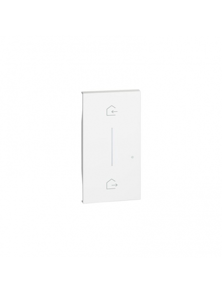 bticino living now  cover illuminabile bianco per comando scenario entra e esci wireless bticino kw40m2