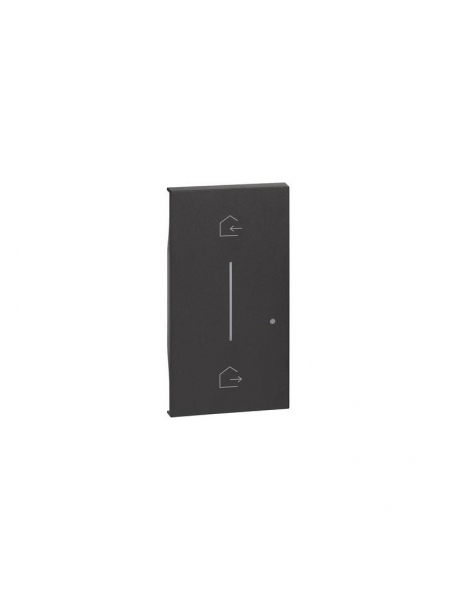 bticino living now cover illuminabile colore nero per comando scenario entra e esci wireless bticino kg40m2