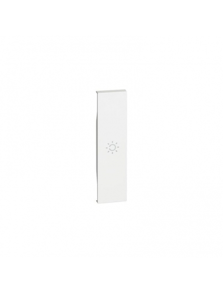 bticino living now  cover illuminabile simbolo luce un modulo colore bianco bticino kw01a