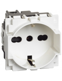 bticino living now  presa trivalente schuko  bipasso 10a 16a colore bianco bticino kw4140A16