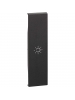 bticino living now cover illuminabile simbolo luce un modulo colore nero bticino kg01a