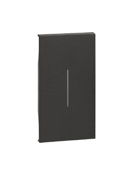 bticino living now cover illuminabile 2 moduli colore nero bticino kg01m2