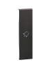 bticino living now cover illuminabile simbolo campanello colore nero bticino kg01d