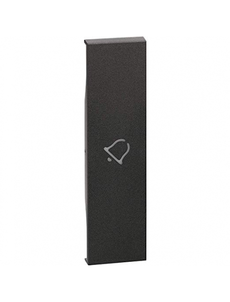 bticino living now cover illuminabile simbolo campanello colore nero bticino kg01d