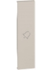 bticino living now cover illuminabile simbolo campanello colore sabbia bticino km01d