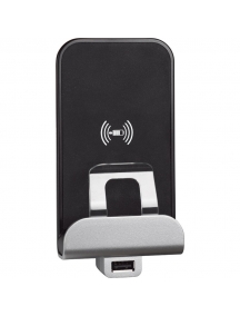 bticino living now caricabatterie ad induzione usb 1a nero bticino kg4286cw2