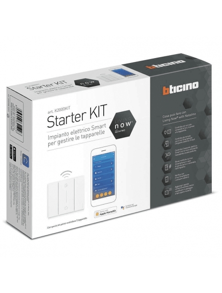 bticino living now  starter kit per 5 tapparelle bticino k2000kit