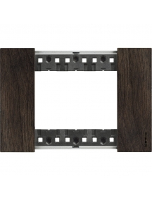 bticino living now placca noce  tre posti  tecnopolimero bticino ka4803lg