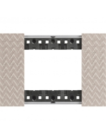 bticino living now placca optic tre posti  tecnopolimero bticino ka4803mm