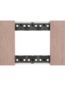 bticino living now placca rame tre posti  zama bticino ka4803zm