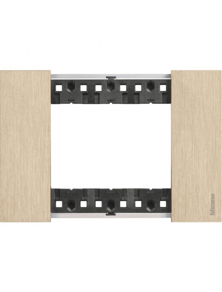 bticino living now placca oro tre posti  zama bticino ka4803zw