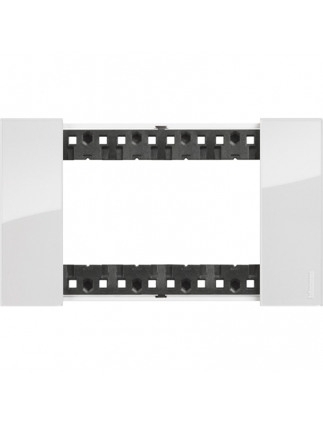 bticino living now placca ghiaccio quattro posti  tecnopolimero bticino ka4804dw