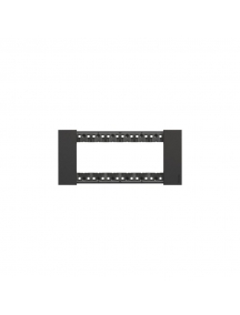 bticino living now placca nero sei posti  tecnopolimero bticino ka4806kg