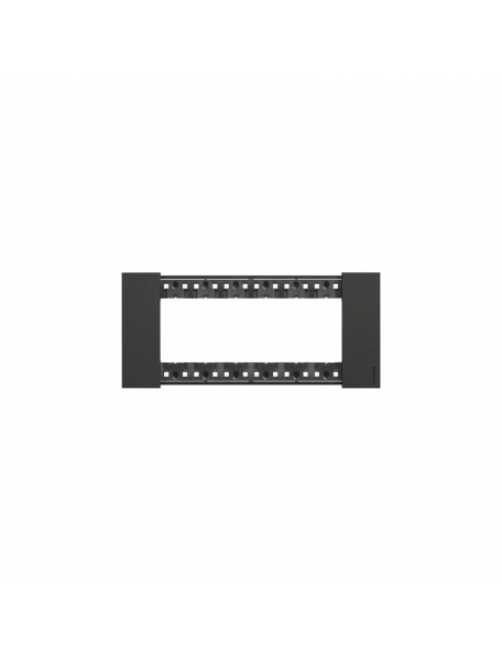 bticino living now placca nero sei posti  tecnopolimero bticino ka4806kg