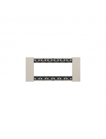 bticino living now placca sabbia sei posti  tecnopolimero bticino ka4806km