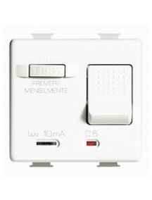 bticino matix Interruttore Automatico magnetotermico differenziale bipolare 1p+n 10a serie civili bticino am5250s