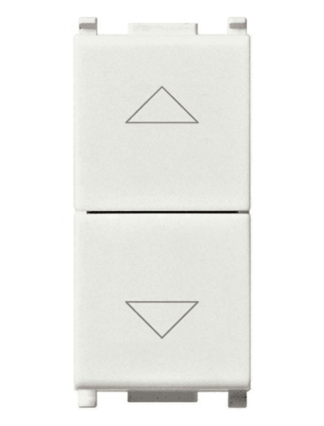 vimar plana due pulsanti interbloccabili  1p no+no 10a bianco vimar 14062