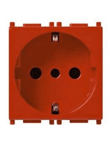 vimar plana  presa 2p+t  16a p30 rosso vimar 14209.r