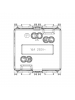 vimar plana  presa 2p+t  16a p30 rosso vimar 14209.r