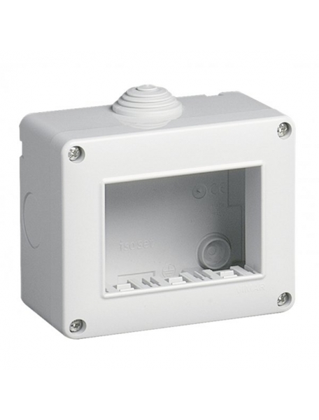 vimar eikon  arké  plana contenitore da parete  ip40 3 moduli vimar 14803