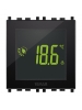 vimar eikon evo eikon arké  plana  termostato elettronico universale nero touch screen 2 moduli vimar 02950