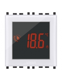 vimar termostato touch 2 moduli 120 230v vimar 02950.b