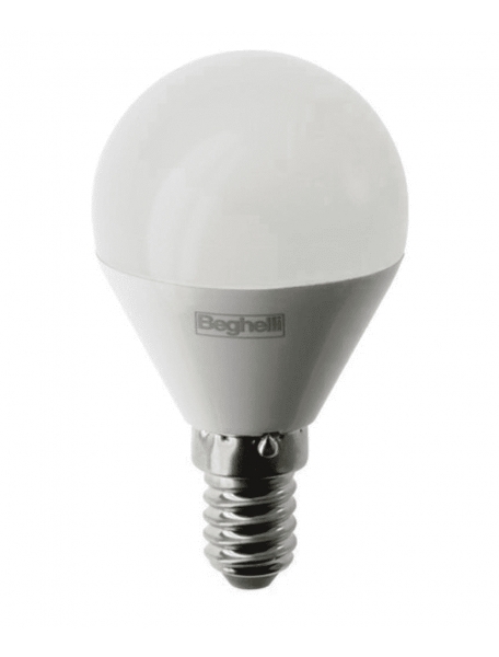 beghelli lampada  led sfera saving  7w e14 4000k luce naturale beghelli 56871