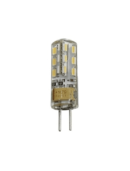 beghelli lampada led bispina 1,5w 12v g4 4000k luce naturale beghelli 56087