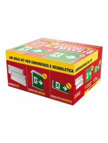 beghelli kit upled 2p 824s piu segnaletica beghelli 824sk2