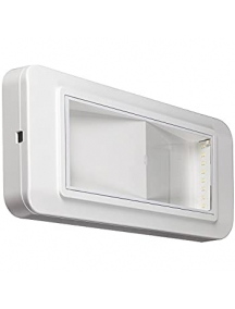3 Lampade Di Emergenza A LED 50 Led 4W Luce Bianca - Con Batteria Incorporata E Kit Incasso