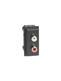 bticino living now   modulo rca audio nero bticino kg4269r