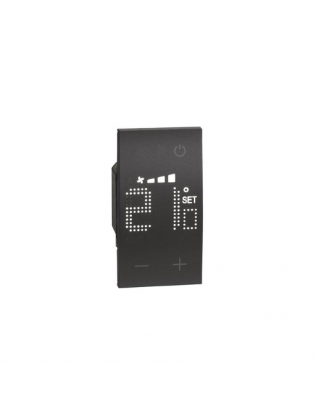 bticino living now termostato con display retroilluminato nero bticino kg4691