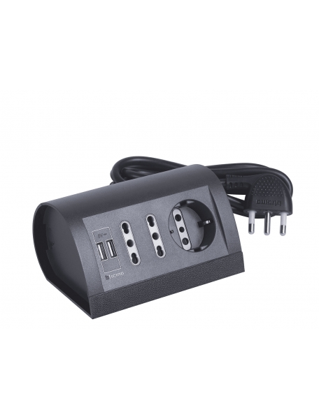 bticino multipresa scrivania 2m sp16a 2pr10/16 +1 p30+usb bticino s3711gu