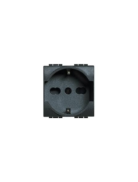bticino living presa st tedesca schuko bipasso antracite bticino sl4140/16