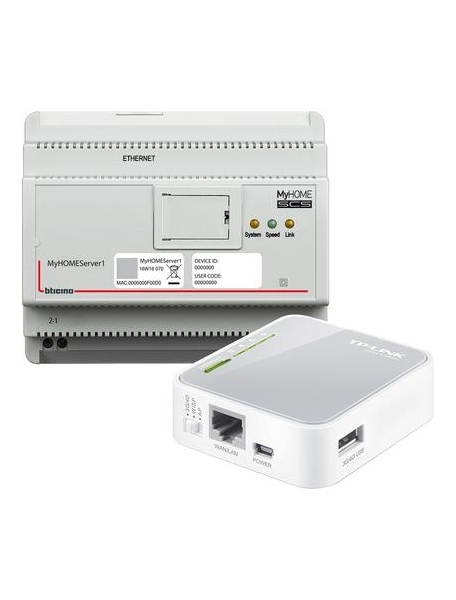 Kit bticino myhomeserver1 e un access point mhserverkit