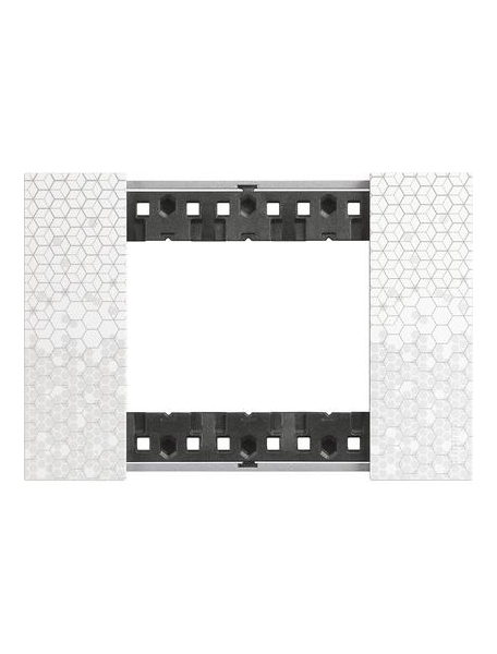 bticino living now placca 3 moduli posti pixel plastica ka4803mw
