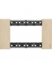 BTICINO placca living now 4 moduli  oro  materiale zama ka4804zw