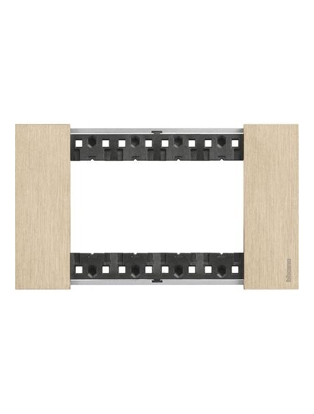 BTICINO placca living now 4 moduli  oro  materiale zama ka4804zw