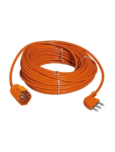 bticino prolunga  2p+t 3x1,5  25metri con spina 2P+T 16a  tedesco e bipasso 10/16a colore arancio bticino s2533/40
