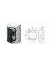 gewiss centralino da parete ip65 4 moduli gewiss gw40101