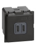 bticino living now caricatore usb tipo c 3a 2 moduli bticino k4286c2